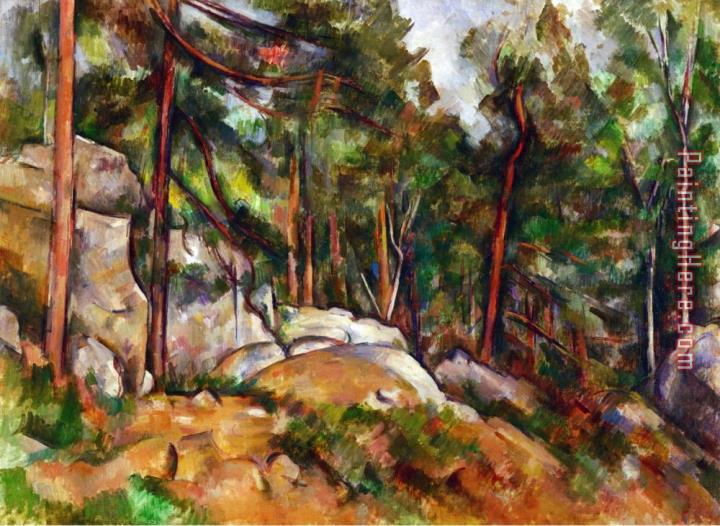 Paul Cezanne The Rocks in The Park of The Chateau Noir 1898 1899